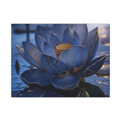 Kintsugi Lotus Flower in Dawn | Broken Beauty Canvas Art