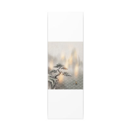 Pine Tree Canvas Art | Winter Japandi Japanese Pattern Art