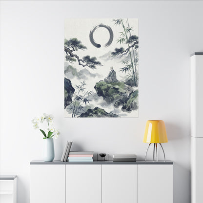 Zen Sumi-e Canvas Art
