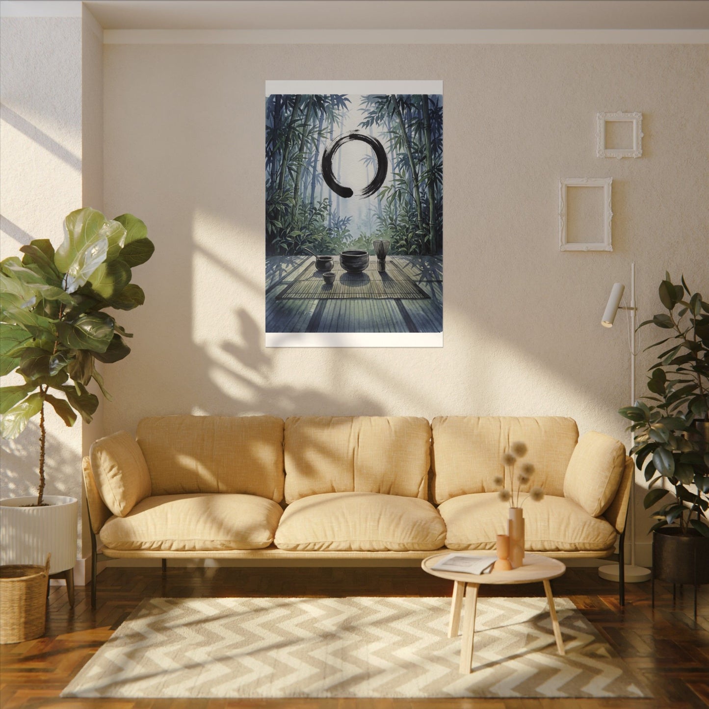 Seijaku Tea Ceremony Canvas Art - Zen Enso