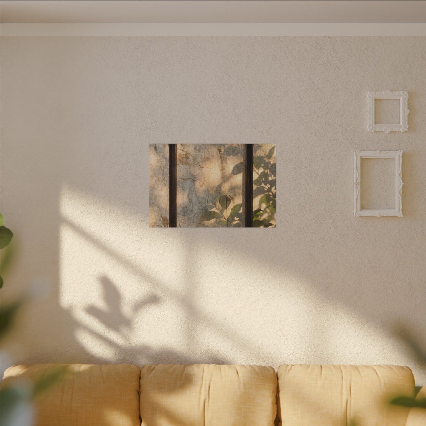 Golden Hour Shoji Screen Canvas Art - Japandi Mono No Aware