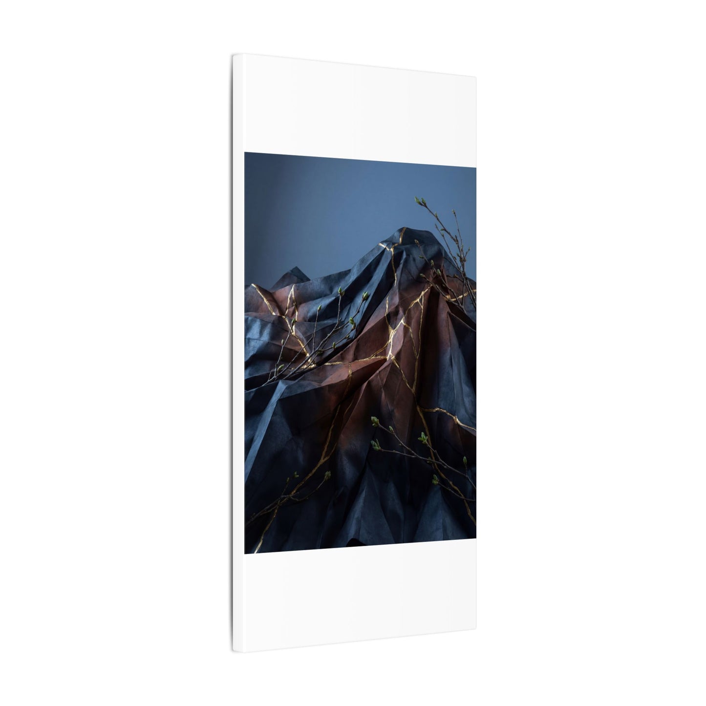 Paper Fold Broken Beauty Canvas Art | Philosophical Kintsugi Art