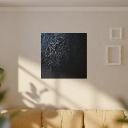 Rust Patina Canvas Art | Winter Dark Japandi Shadow Zen Art