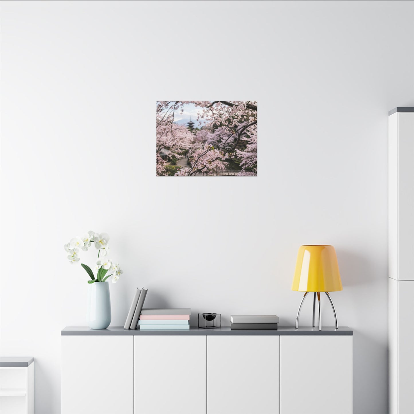 Shibui Ceramic Bowl Canvas Art - Japandi Watercolor