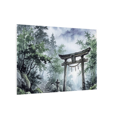 Moonlight Torii Gate Canvas Art - Zen Fukinsei