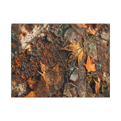 Rust Patina Canvas Art | Autumn Japandi Texture Art Art Print