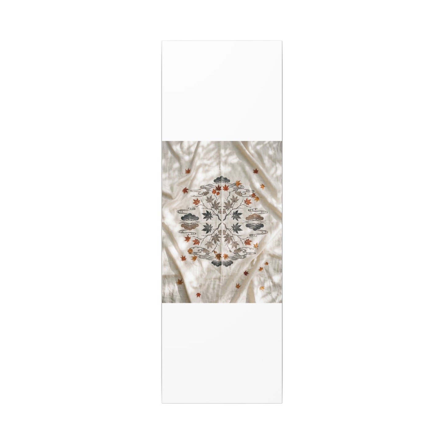 Elegant Silk Drape Canvas Art - Japanese Pattern Japandi