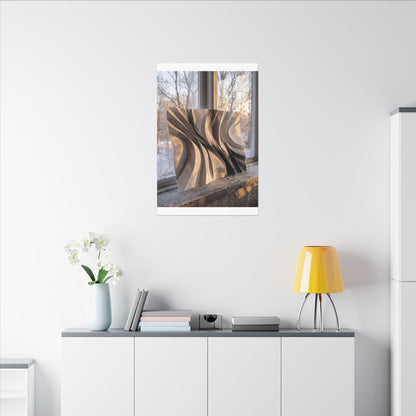 Mono No Aware Paper Fold Canvas Art - Japandi Minimal Line