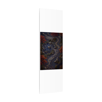 Moonlit Garden Gold Vein Canvas Art | Resilient Kintsugi Art