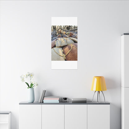 Broken Pottery Crackle Gold Canvas Art | Healing Kintsugi Art