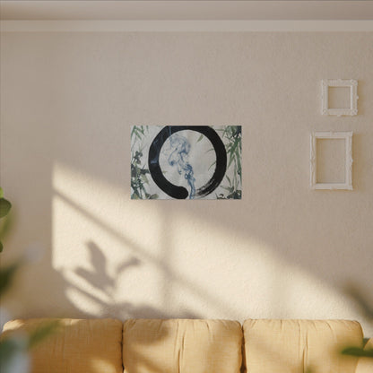 Zen Incense Smoke in Moonlight | Enso Canvas Art