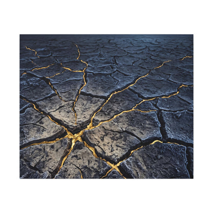 Cracked Earth Broken Beauty Canvas Art | Artful Kintsugi Art