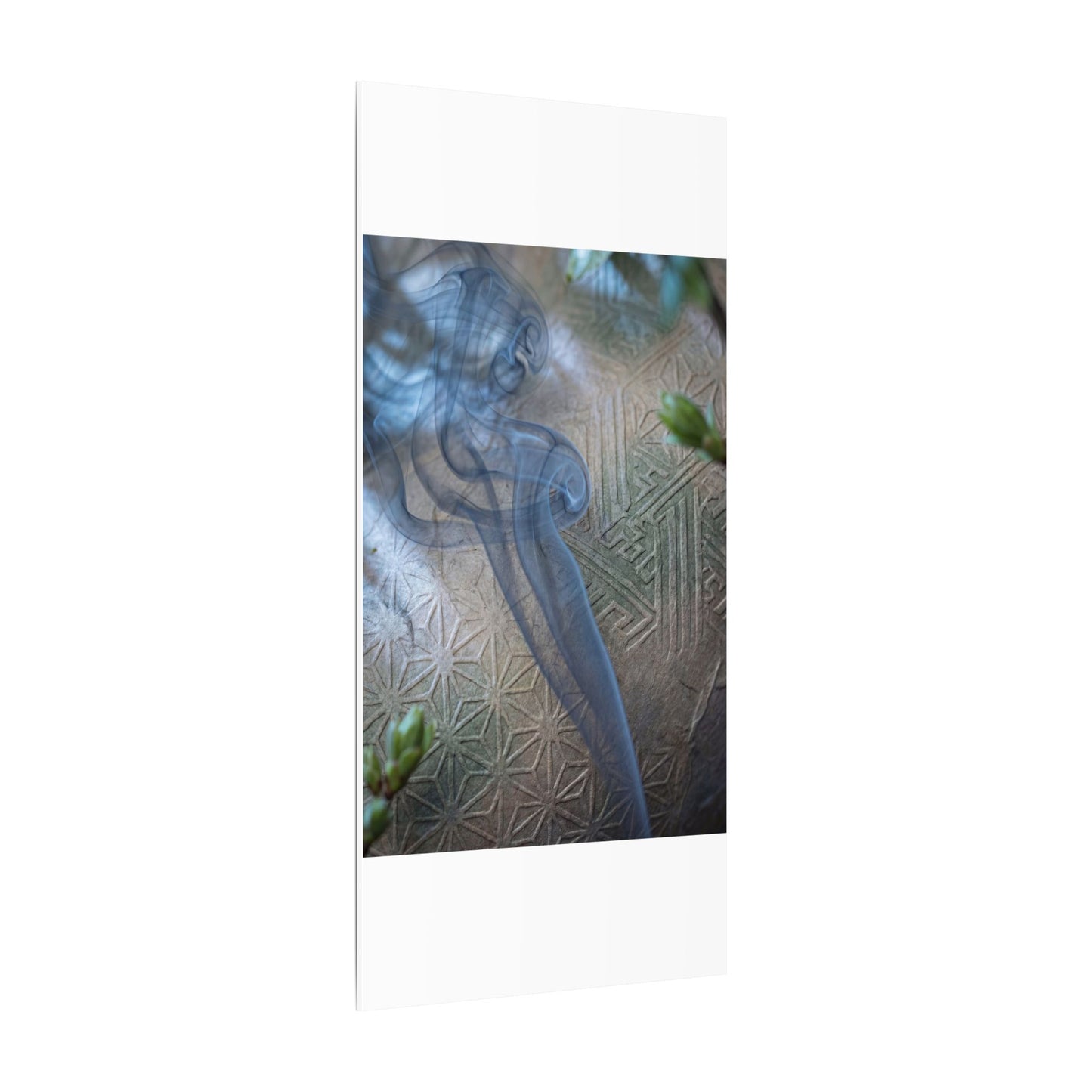 Spring Incense Smoke Japanese Pattern Canvas Art | Neutral Decor