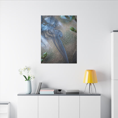 Spring Incense Smoke Japanese Pattern Canvas Art | Neutral Decor