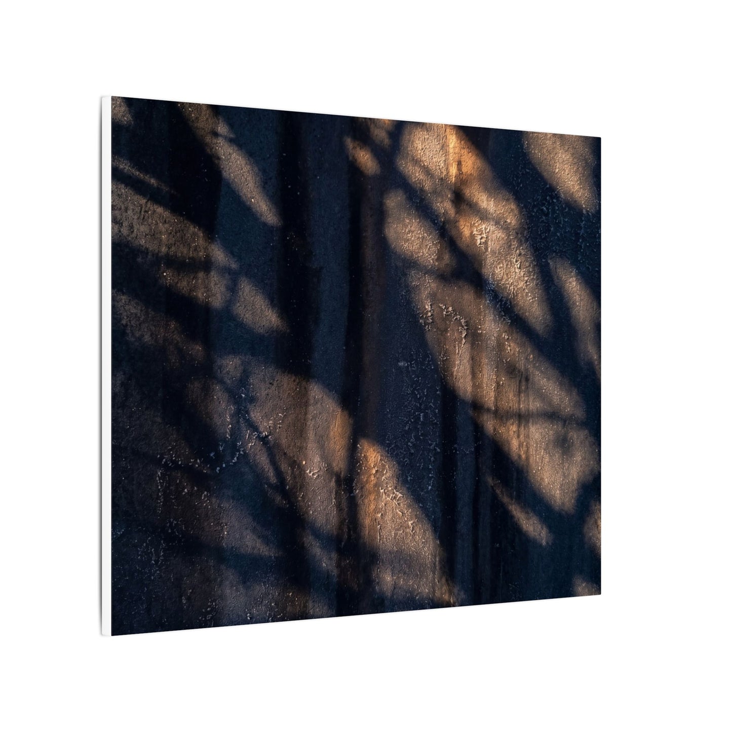 Dark Japandi Shadow Play in Golden Hour | Shadow Zen Canvas Art