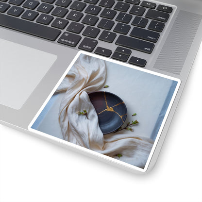 Silk Drape Spring Sticker | Kintsugi Resilient Design