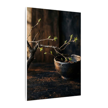 Spring Ceramic Bowl Moody Minimal Canvas Art | Atmospheric Decor