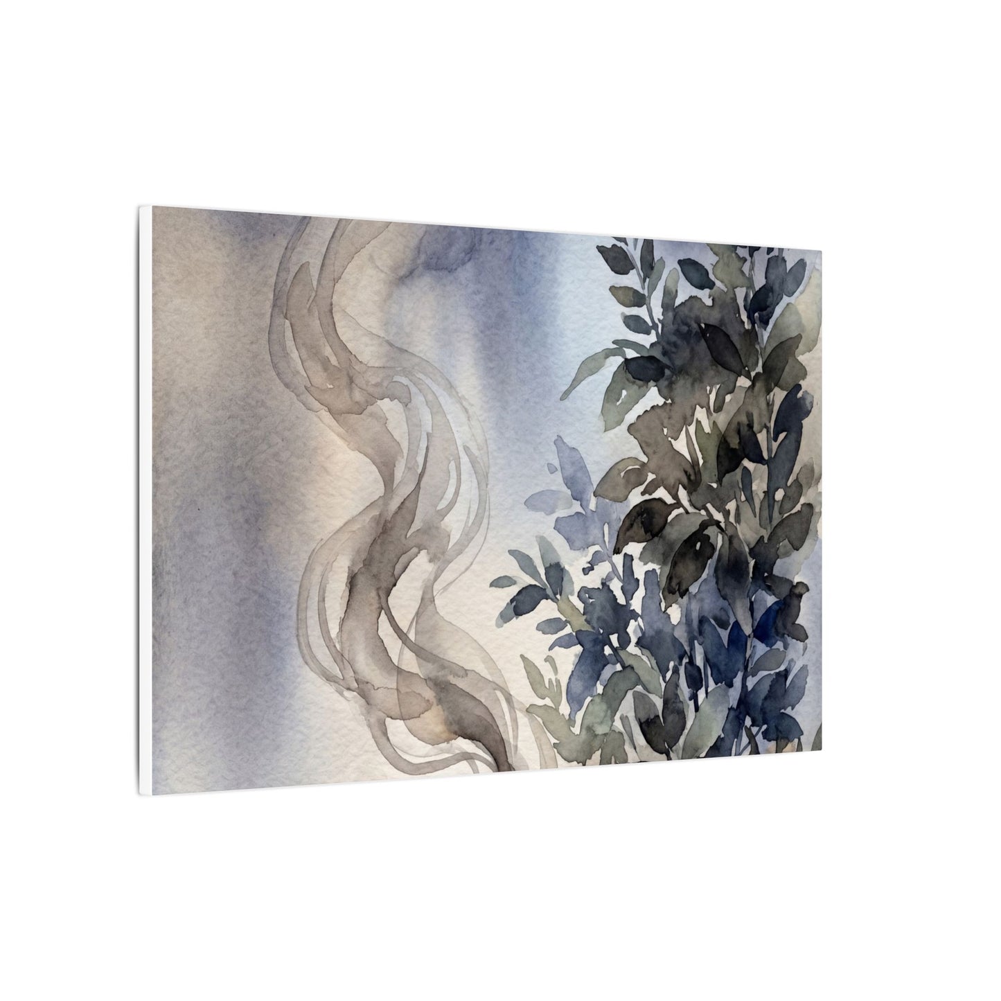 Incense Smoke Summer Canvas Art | Japandi Cozy Design