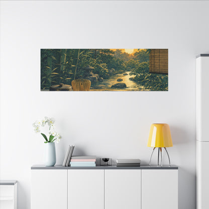 Ma Tea Ceremony Canvas Art - Zen Ukiyo E Inspired