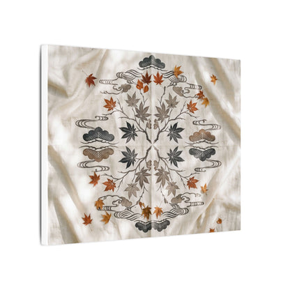 Elegant Silk Drape Canvas Art - Japanese Pattern Japandi