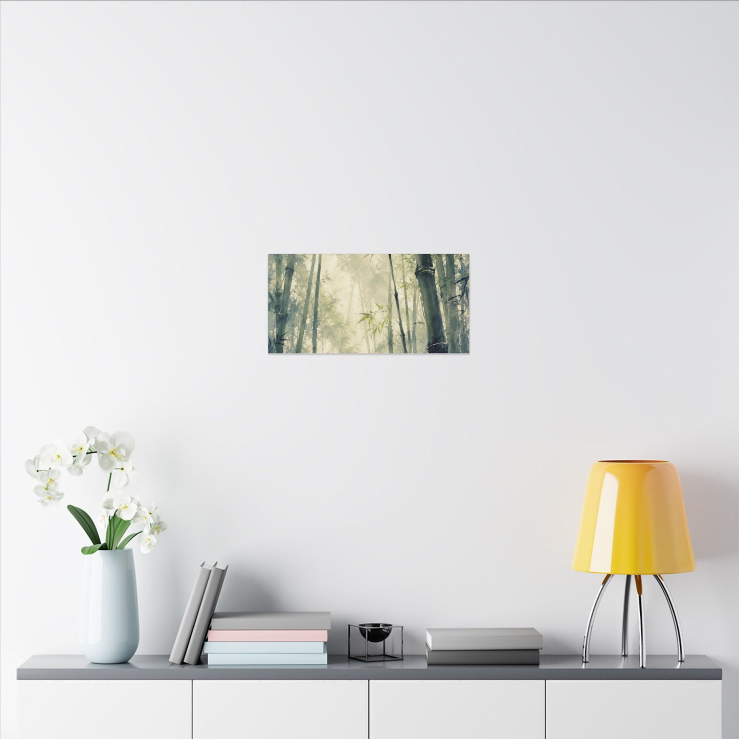Bamboo Grove Spring Canvas Art | Zen Serene Design