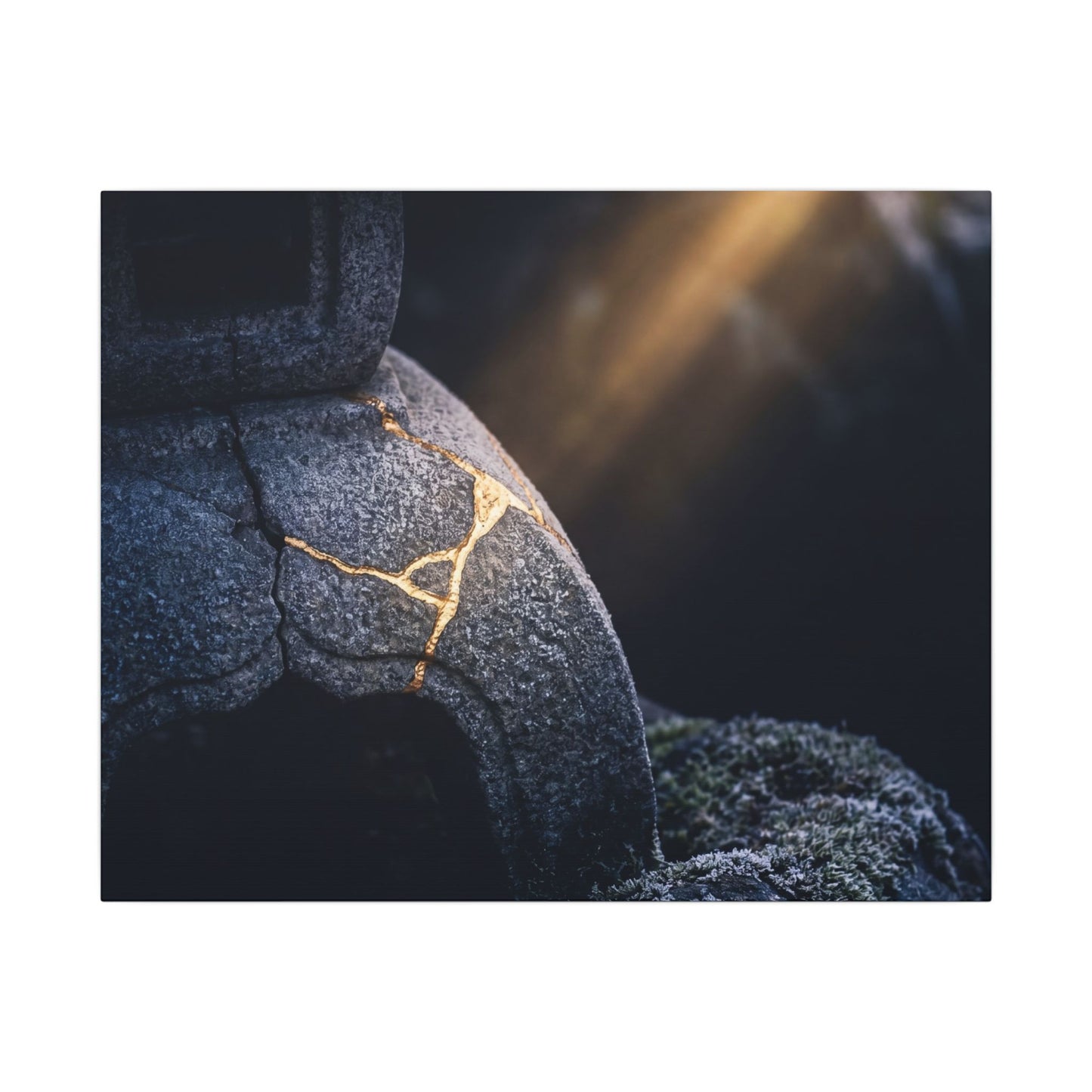 Ma Moonlit Garden Canvas Art - Kintsugi Broken Beauty