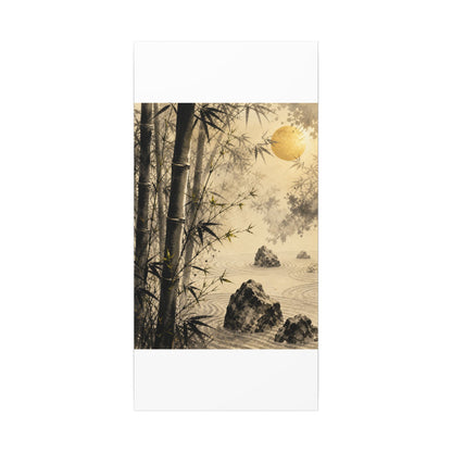 Peaceful Bamboo Grove Canvas Art - Karesansui Zen