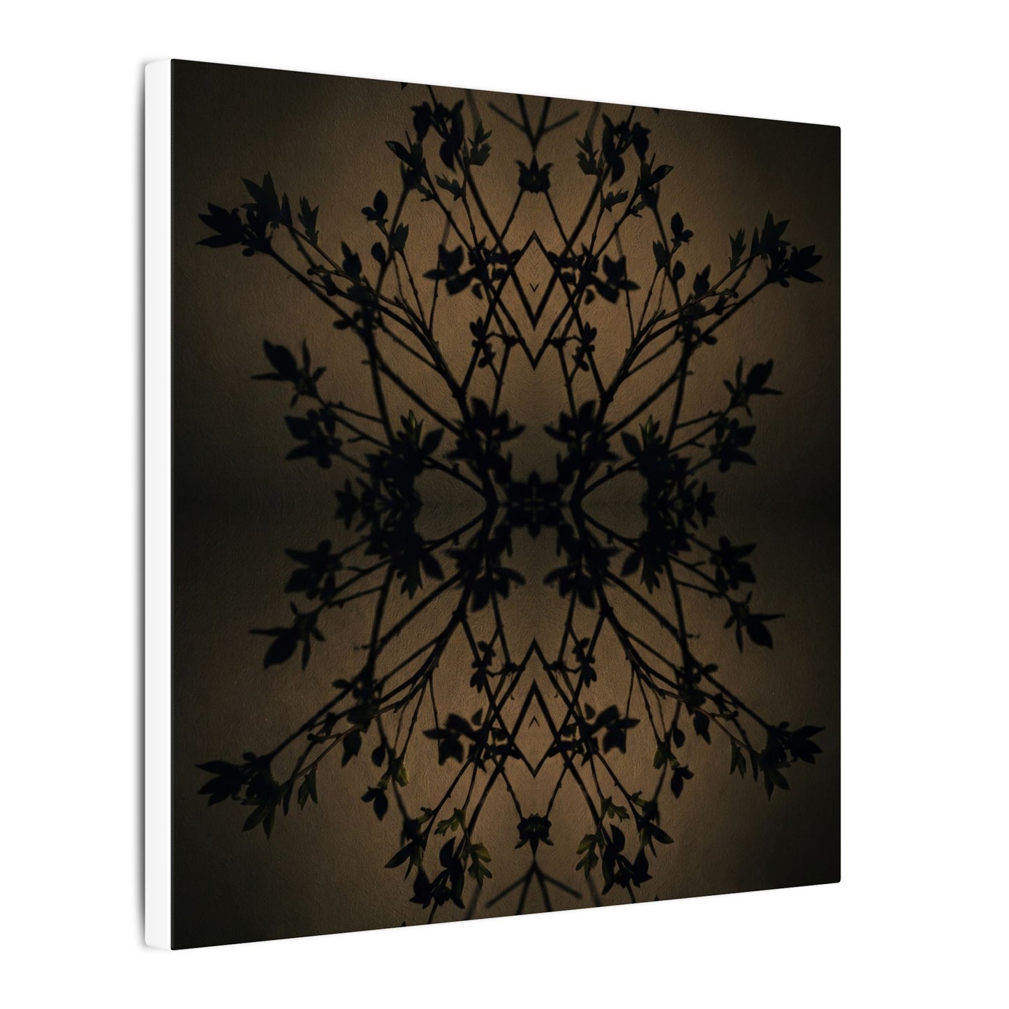 Golden Hour Shadow Play Canvas Art - Dark Japandi Seijaku