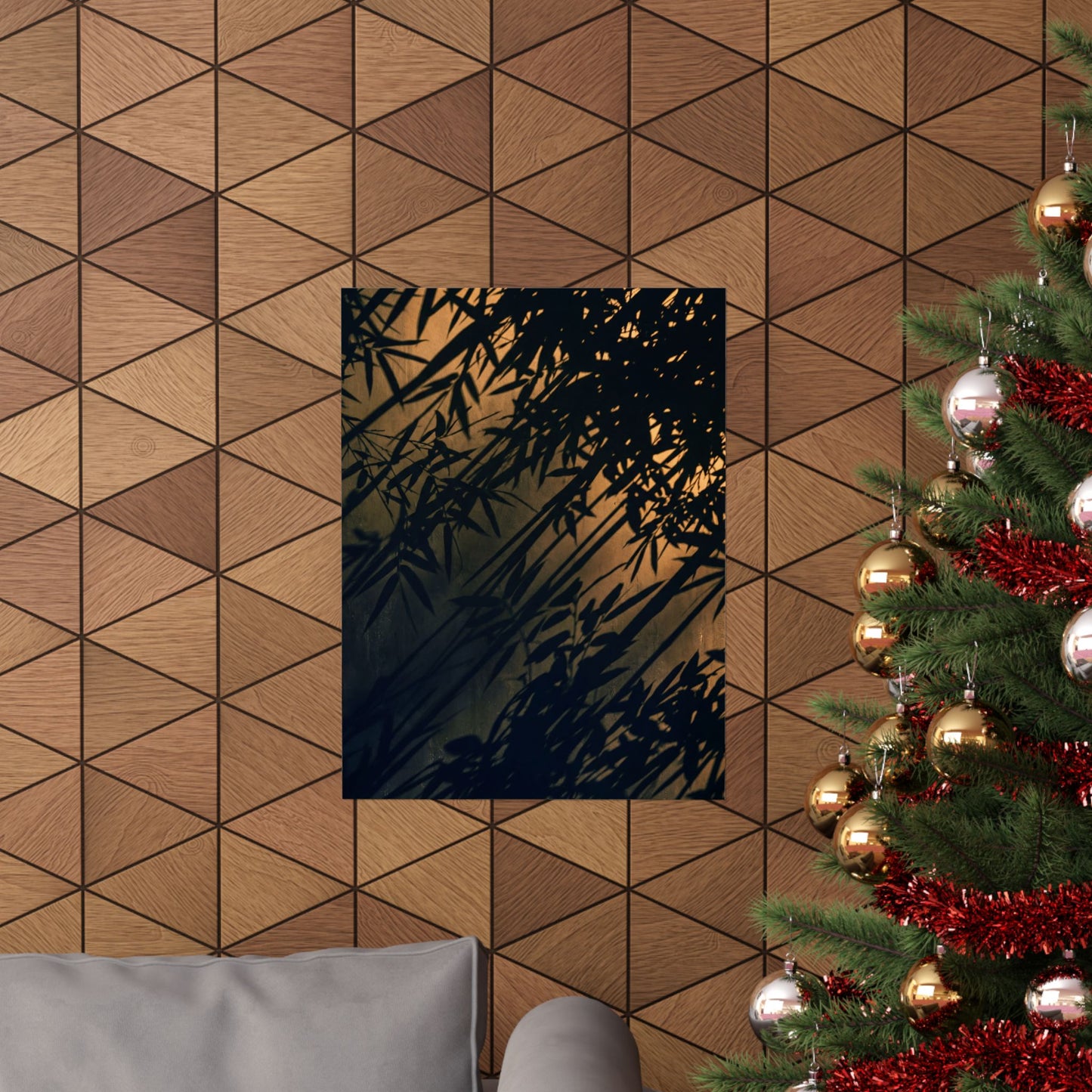 Summer Shadow Play Shadow Zen Wall Art Print | Luxurious Decor