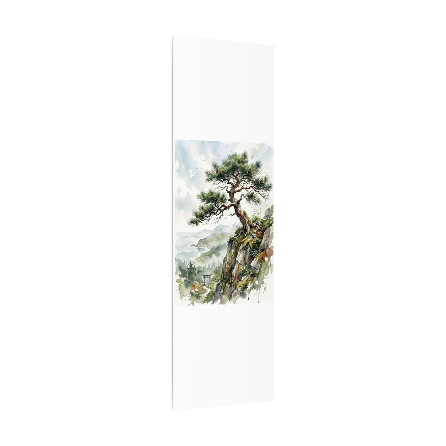Pine Tree Spring Canvas Art | Japandi Neutral Design