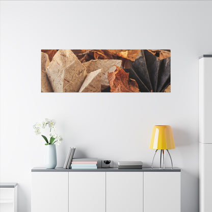 Paper Fold Texture Canvas Art | Elegant Japandi Art