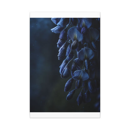 Winter Wisteria Shadow Zen Canvas Art | Atmospheric Decor