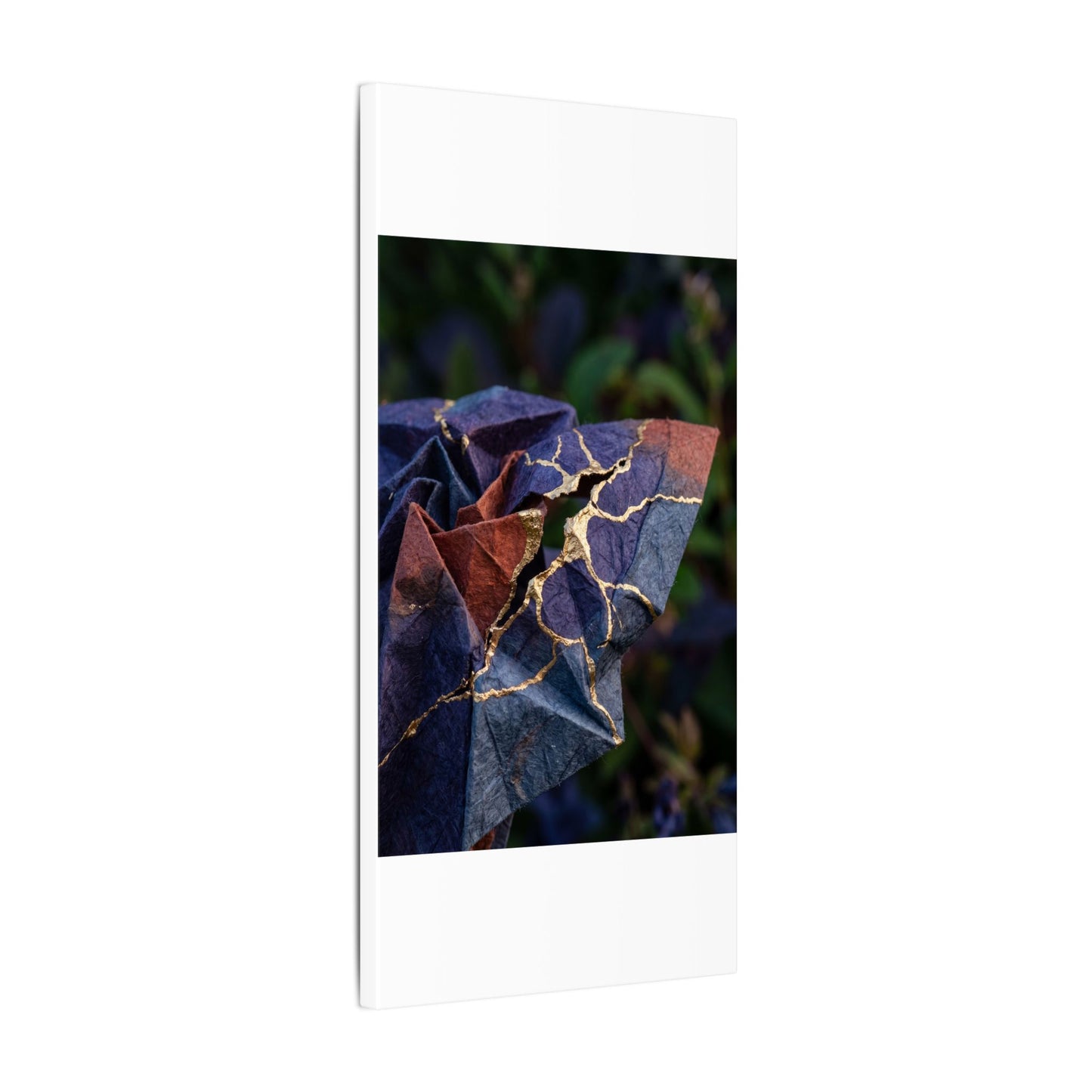 Philosophical Paper Fold Canvas Art - Gold Vein Kintsugi