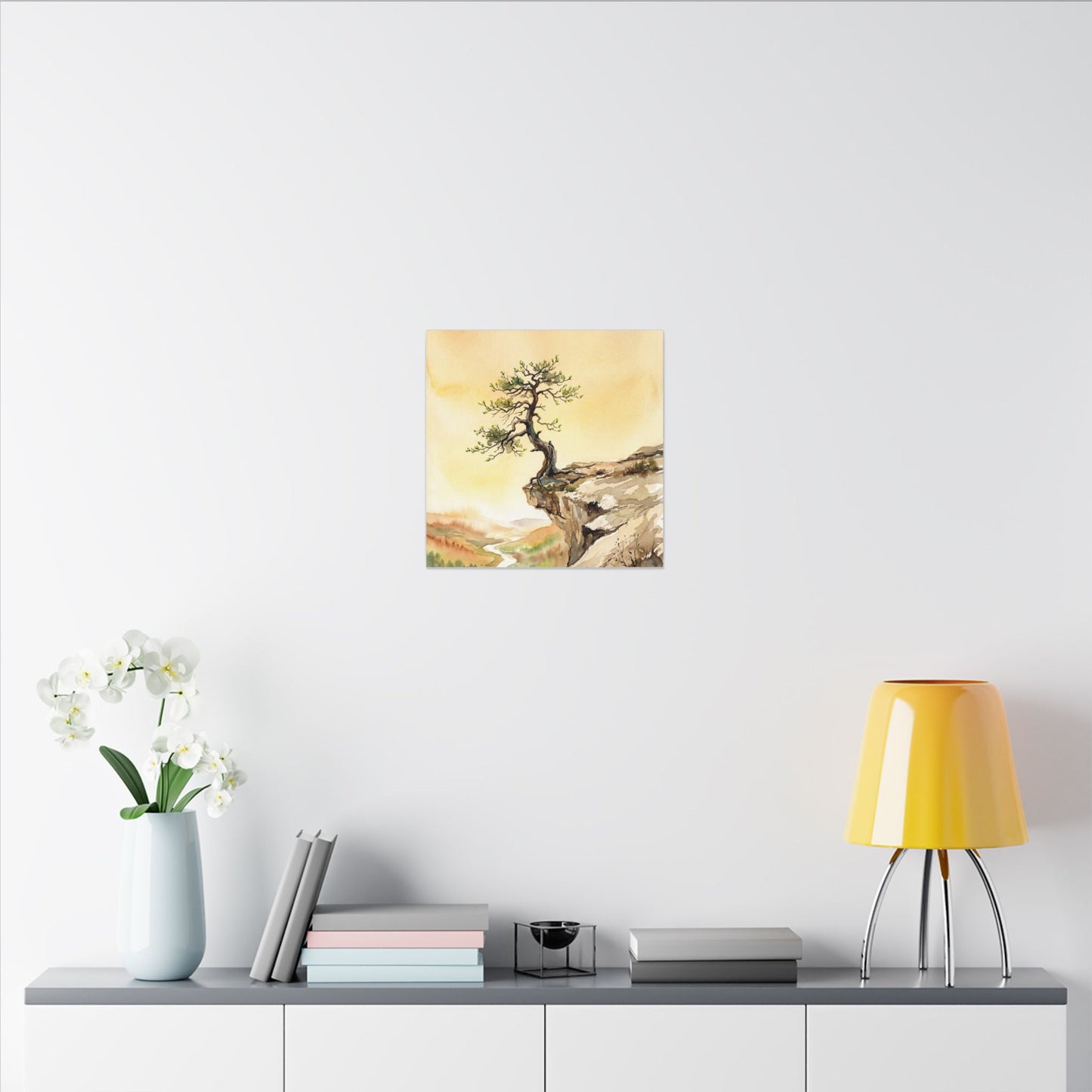 Golden Hour Pine Tree Canvas Art - Japandi Fukinsei