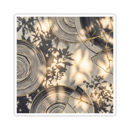 Water Ripple Summer Sticker | Kintsugi Healing Design Art Print