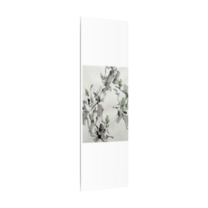 Zen Ink Brushstroke in Overcast | Sumi E Canvas Art