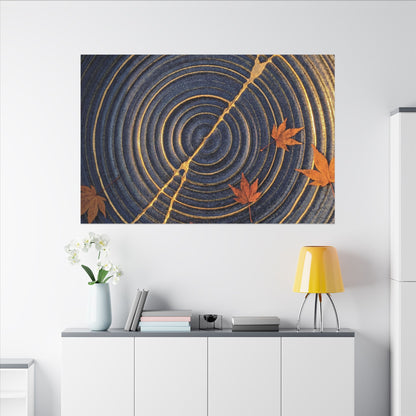 Water Ripple Gold Repair Canvas Art | Healing Kintsugi Art