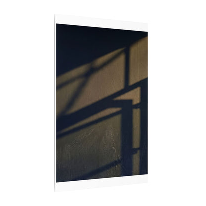 Sophisticated Shadow Play Canvas Art - Moody Minimal Dark Japandi
