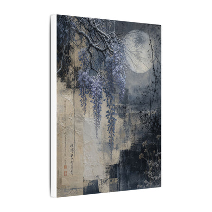 Winter Wisteria Texture Canvas Art | Elegant Decor