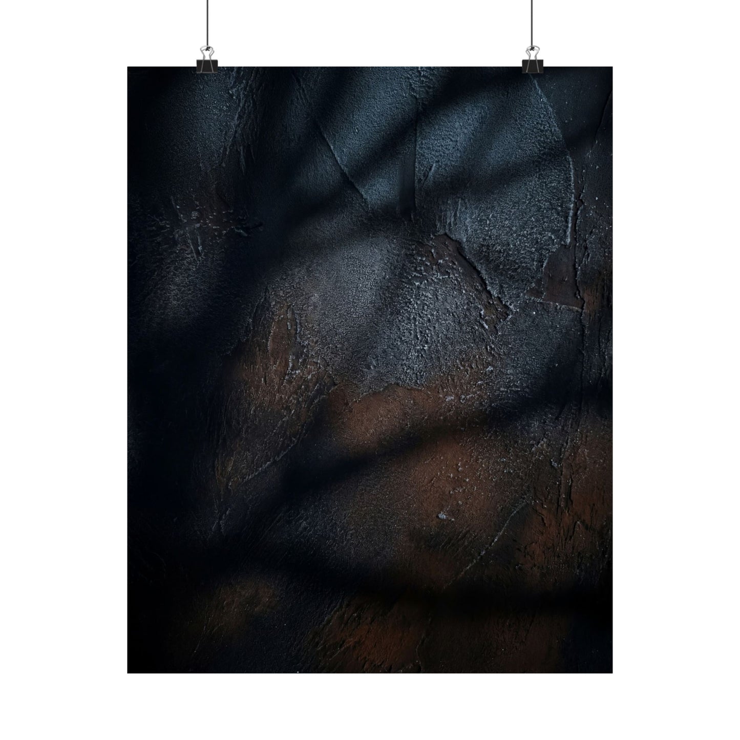 Shadow Play Wall Art Print | Winter Dark Japandi Moody Minimal Art Art Print