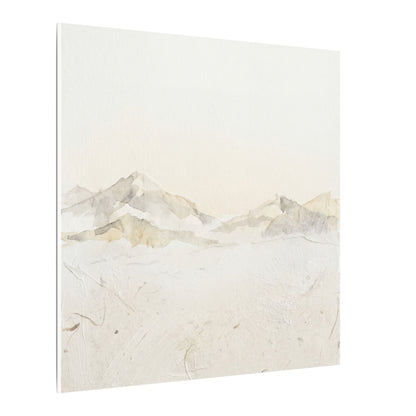 Mountain Mist Winter Canvas Art | Japandi Warm Design