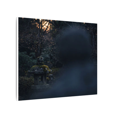 Spring Stone Lantern Moody Minimal Canvas Art | Bold Decor