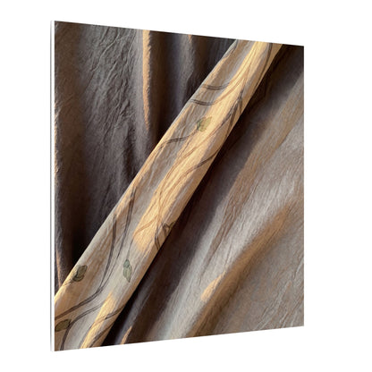 Warm Silk Drape Canvas Art - Japanese Pattern Japandi