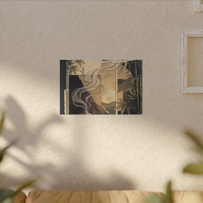 Tranquil Incense Smoke Canvas Art - Ukiyo E Inspired Zen
