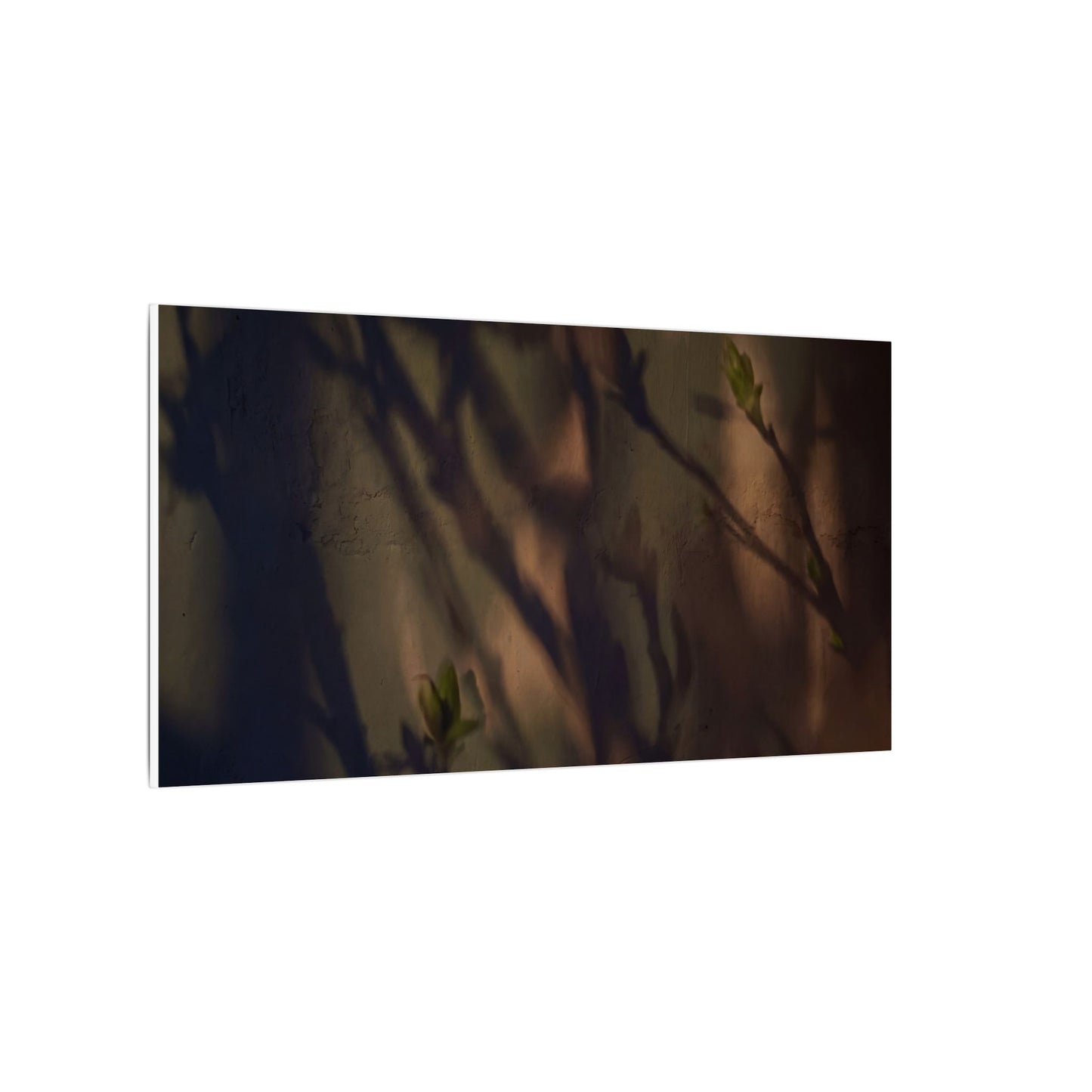 Candlelight Shadow Play Canvas Art - Dark Japandi Shibui