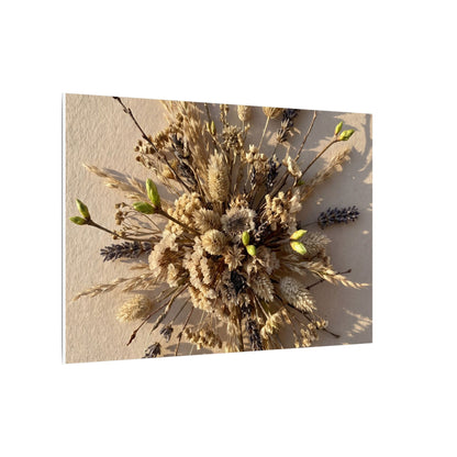 Dried Flowers Spring Canvas Art | Japandi Earthy Design