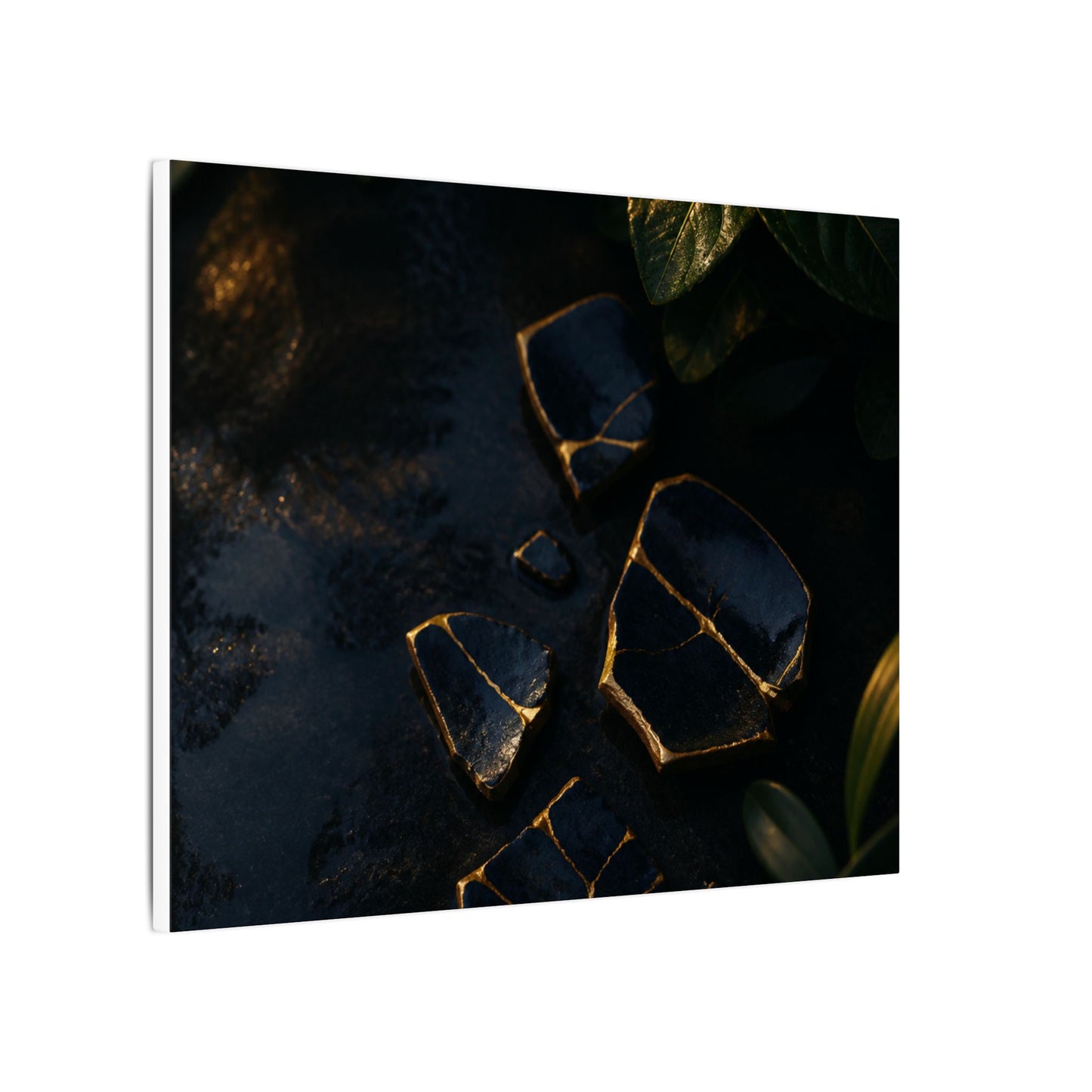 Summer Broken Pottery Moody Minimal Canvas Art | Atmospheric Decor