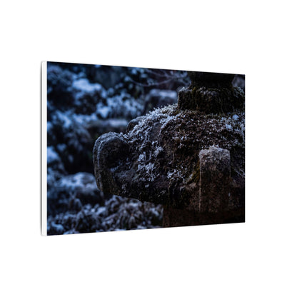 Moody Stone Lantern Canvas Art - Shadow Zen Dark Japandi