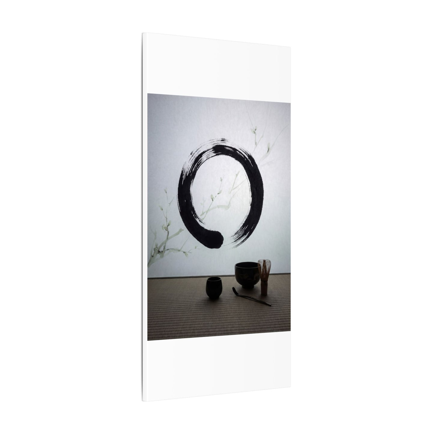 Tea Ceremony Enso Canvas Art | Peaceful Zen Art