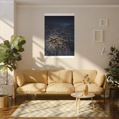Cracked Earth Broken Beauty Canvas Art | Artful Kintsugi Art